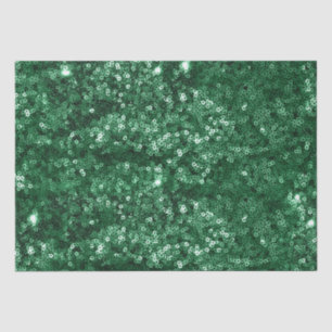 Sparkly Green Holiday Christmas Glitter Tissue Paper