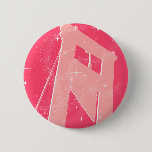 sparkly guillotine 2 inch round button