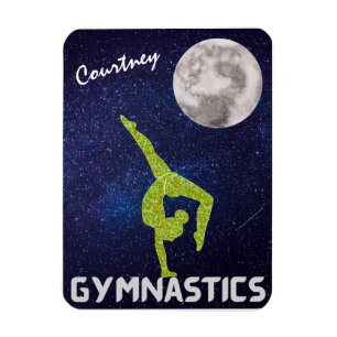 Sparkly Gymnast in Space by the Moon Magnet