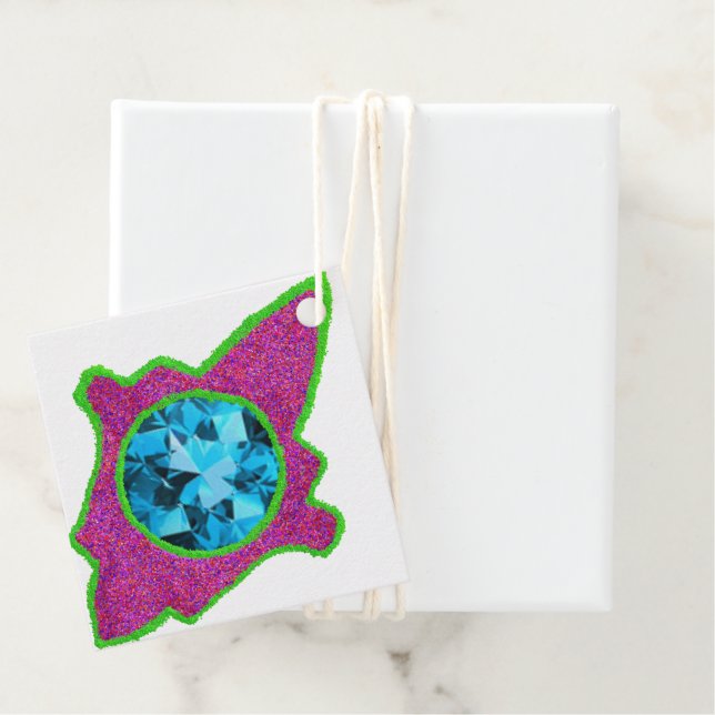 Sparkly hamsa Eid Favour Tags (In Situ)