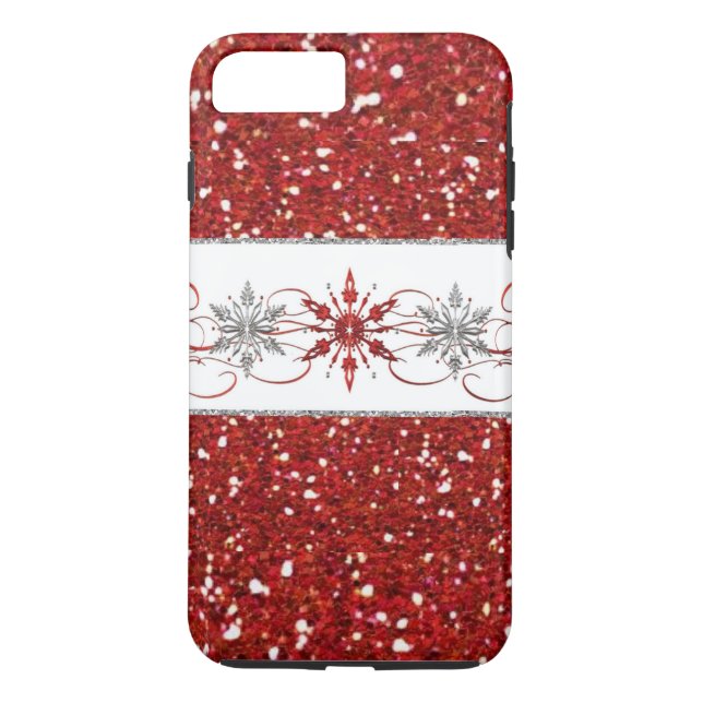 Sparkly Holiday iPhone 7 Plus Coque (Dos)