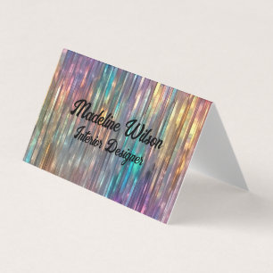 Sparkly Holographic Business Card