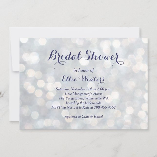 Sparkly Lights Bridal Shower Invitation (Front)