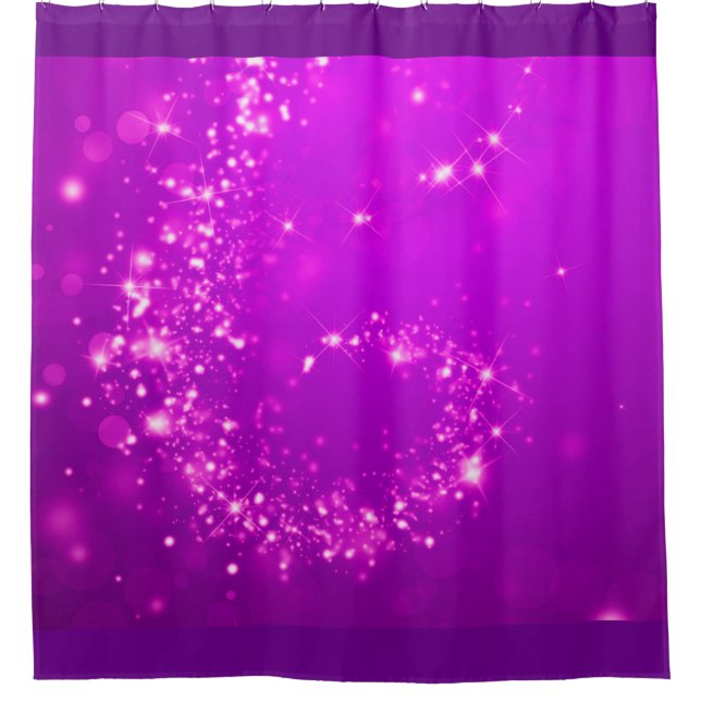 Sparkly lights swirl purple + your ideas (Front)