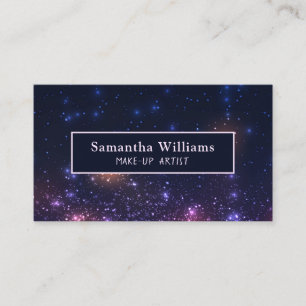 Sparkly Modern Beauty Salon Make-up Artist Business Card