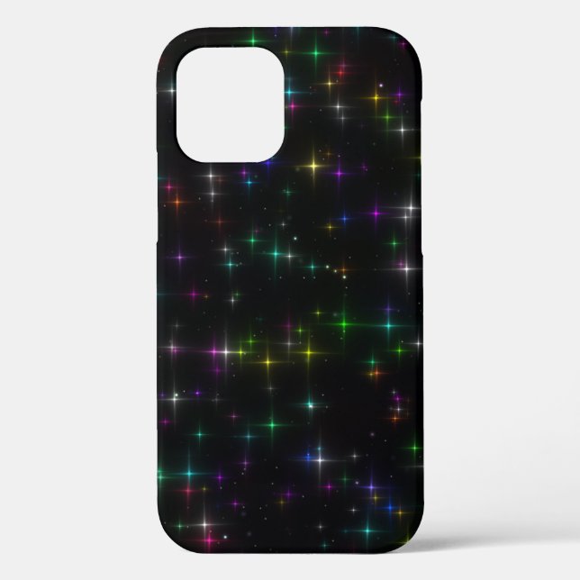 Sparkly Multicolor Stars Case-Mate iPhone Case (Back)