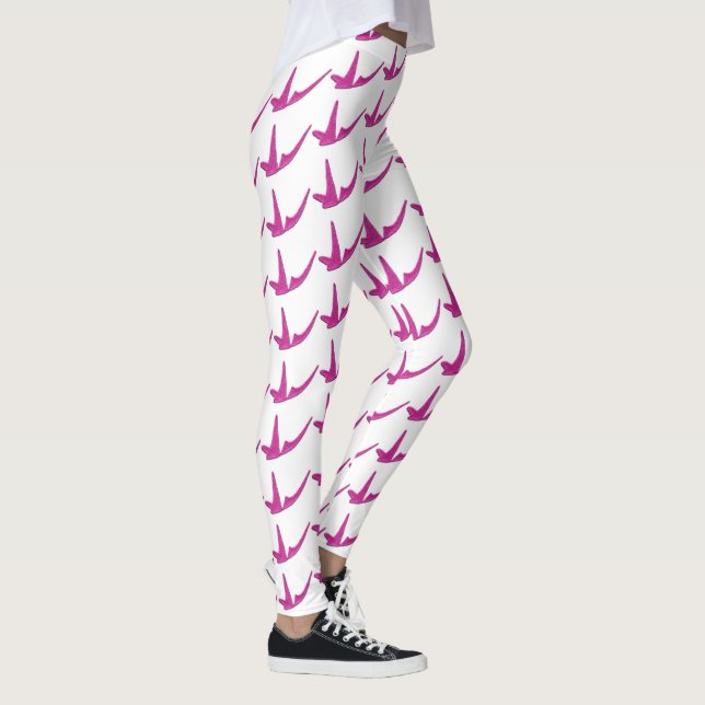 Sparkly pink butterfly leggings (Right)