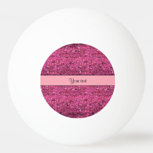 Sparkly Pink Glitter Ping Pong Ball