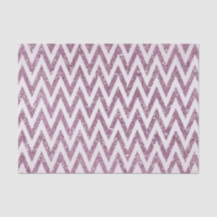 Sparkly Pink Glittery Chevron Tissue Paper