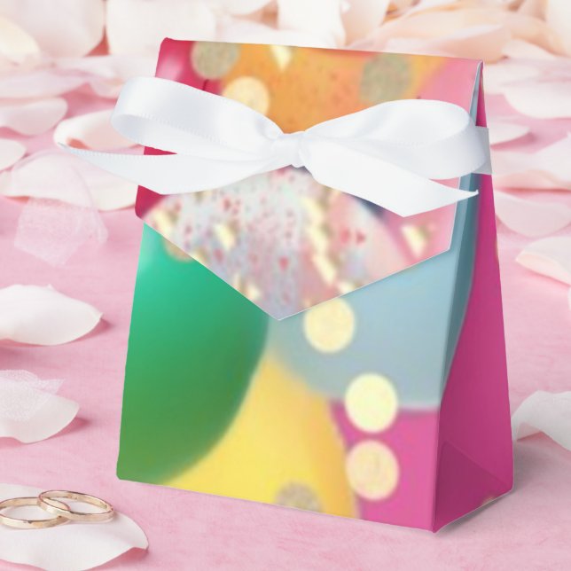 Sparkly Pink Party  Favor Box (Wedding)