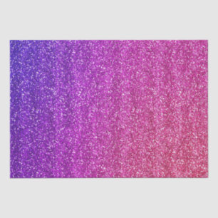 Sparkly Purple and Pink Gradient Glitter Tissue Paper