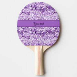 Sparkly Purple Glitter Ping Pong Paddle