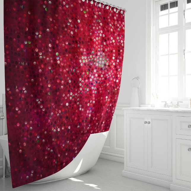 Sparkly Red Glitter Glam Shower  (Creator Uploaded)