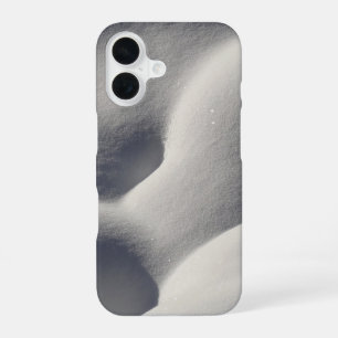 Sparkly Snow Mounds Abstract Nature iPhone 16 Case