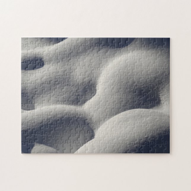 Sparkly Snow Mounds Abstract Nature Jigsaw Puzzle (Horizontal)