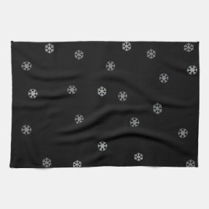Sparkly Snowflakes Kitchen Towel