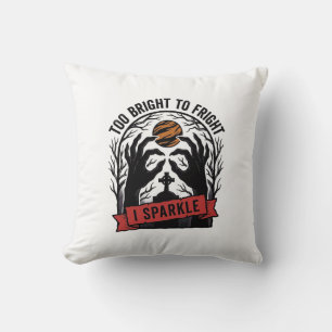 Sparkly Spooky Hands Vintage Halloween Graphic_1 Throw Pillow