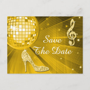 Sparkly Stiletto Heel 70th Birthday Save The Date Announcement Postcard
