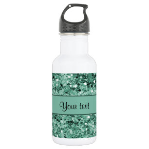 Sparkly Teal Glitter 532 Ml Water Bottle