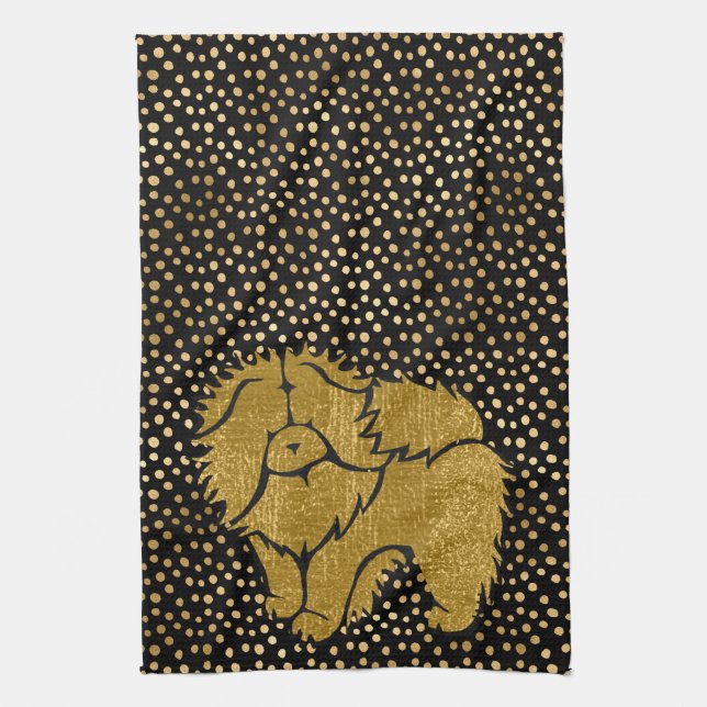 SPARKLY THANG Chow fausse serviette de cuisine mét (Vertical)