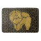 SPARKLY THANG Chow faux metallic crate/bath mat 