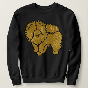 SPARKLY THANG Chow faux metallic  shirts chz style