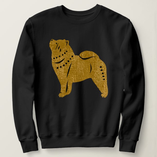 SPARKLY THANG SMOOTH Chow faux metallic  shirts (Design Front)