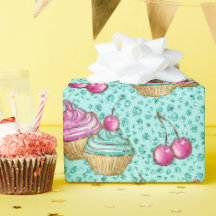 Sparkly Turquoise Pink and Blue Cupcakes Birthday