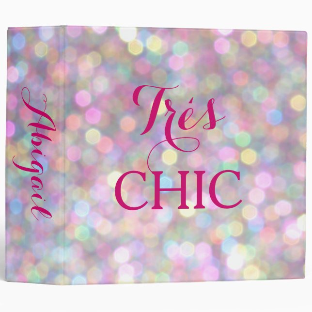 Sparkly Very Chic Binder (Front/Spine)