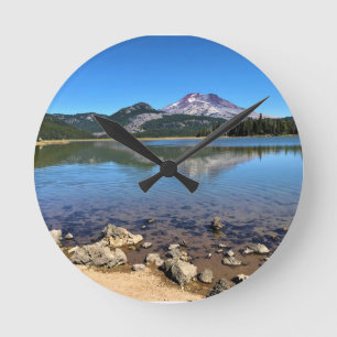 Sparks Lake Round Clock