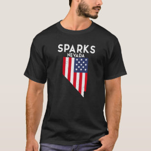 Sparks Nevada USA State America Travel Nevadan T-Shirt