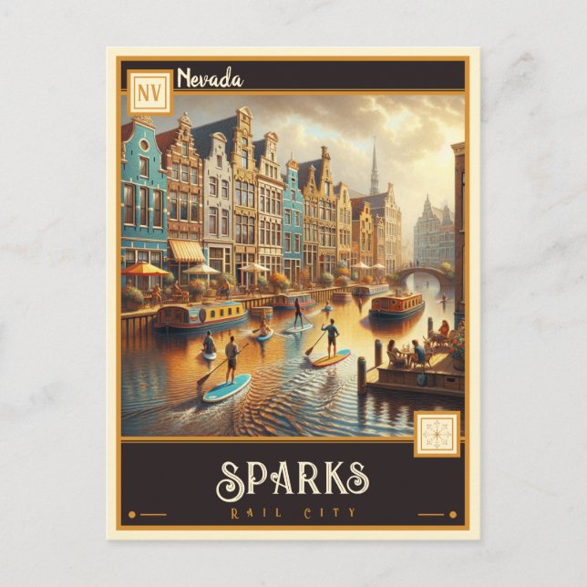 Sparks, Nevada | Vintage Postcard (Front)