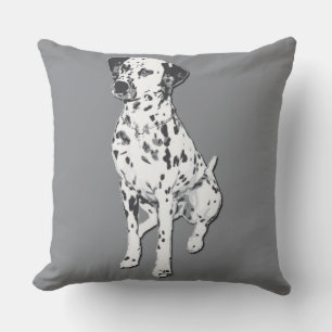 Sparky Dalmatian Dog Throw Pillow