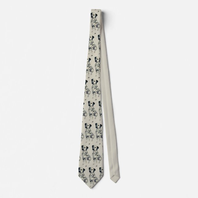 Sparky Dalmatian Dog Tie (Front)
