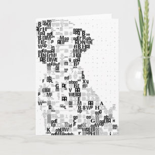 Sparky Dalmatian Letter Mosaic Card