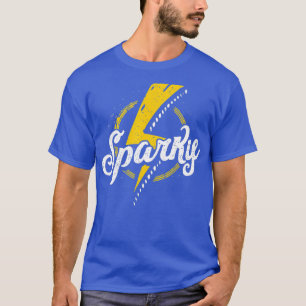 Sparky Electrician Funny Lineman Dad Retro Gifts T-Shirt