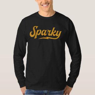 Sparky Electrician Lineman Dad Retro Vintage T-Shirt