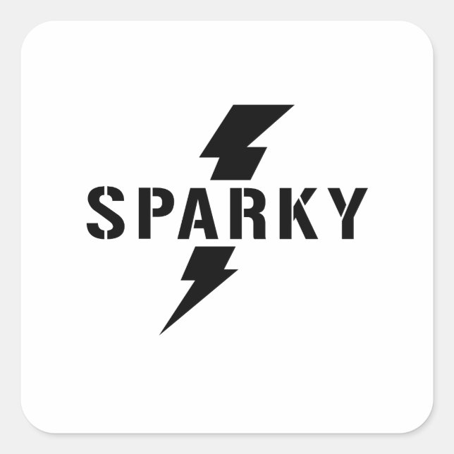 Sparky Electrician Sticker (Front)