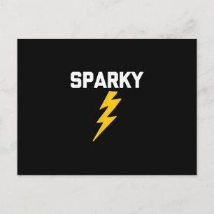 Sparky Funny Saying Sarcastic Novelty Electrician Postcard