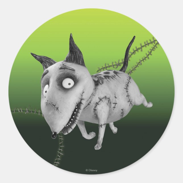 Sparky Running Classic Round Sticker (Front)