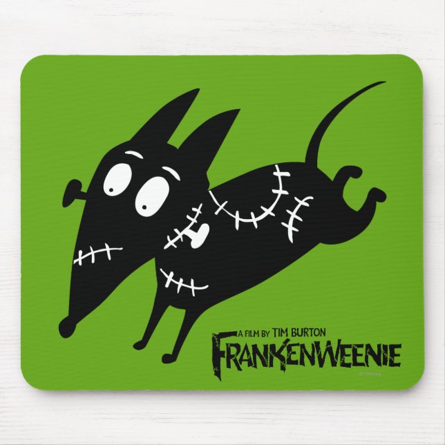 Sparky Running Silhouette Mouse Pad (Front)
