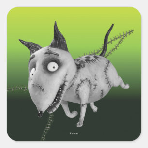 Sparky Running Square Sticker