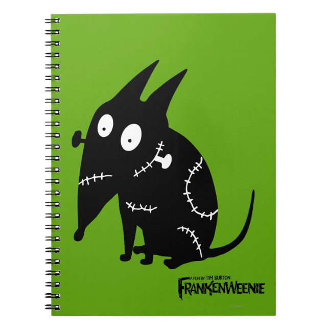 Sparky Sitting Silhouette Notebook (Front)