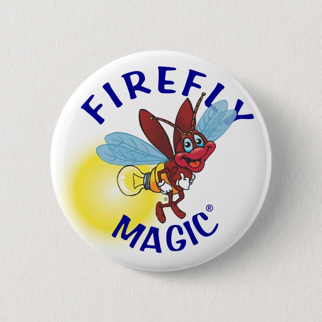 "Sparky" the Firefly Button (Front)