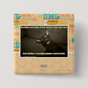 Sparky's last sight 2 inch square button