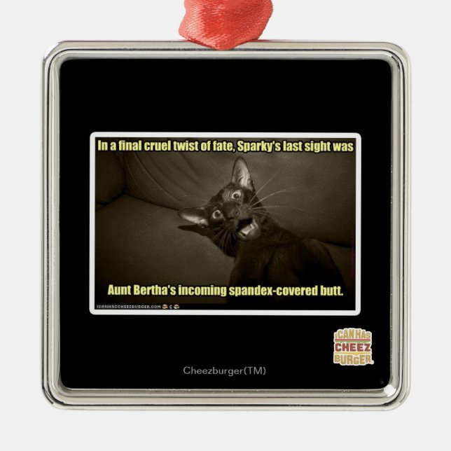 Sparky's last sight metal ornament (Front)