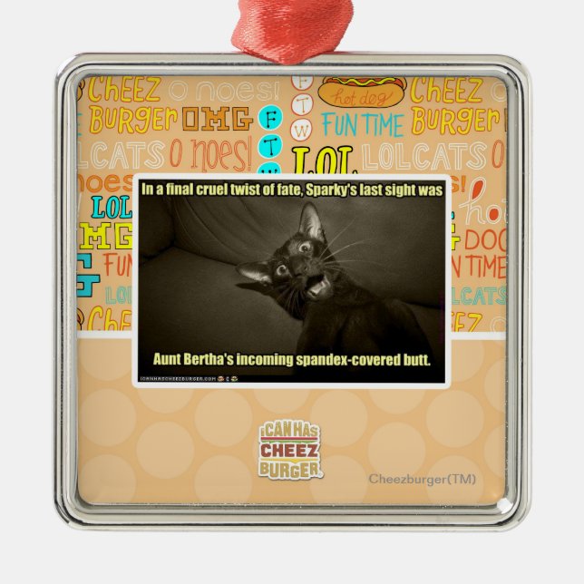 Sparky's last sight metal ornament (Front)