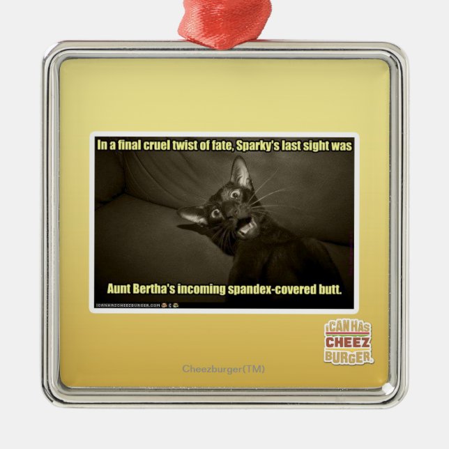 Sparky's last sight metal ornament (Front)