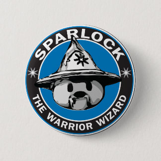 Sparlock the Warrior Wizard 2 Inch Round Button