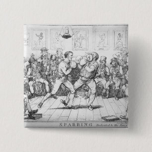 Sparring, 1817 2 inch square button